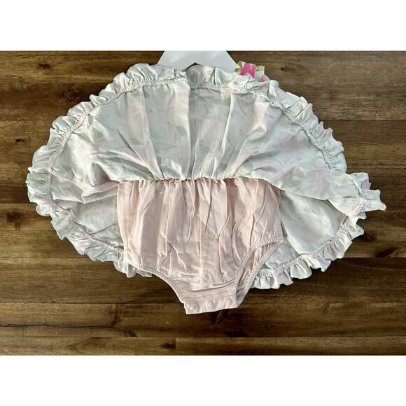 NWT SweetHoney Belle Bubble Dress Tumbling Whisp Floral Sleeveless Pink Knit 18M - Picture 3 of 7